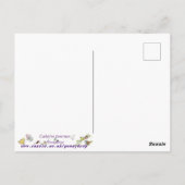 Extravagant ein Brulee Quirky Dessert Funny Cartoo Postkarte (Rückseite)