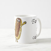 Extravagant ein Cake Funny Chocolate Eclair Quirky Kaffeetasse (VorderseiteRechts)