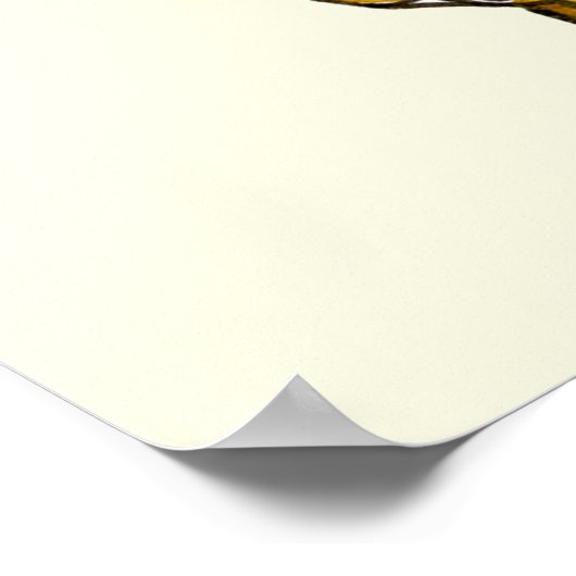 Extravagant ein Cake Funny Chocolate Eclair Quirky Poster (Ecke)