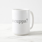 "Extravagant ein Cuppa?" Tasse (VorderseiteRechts)