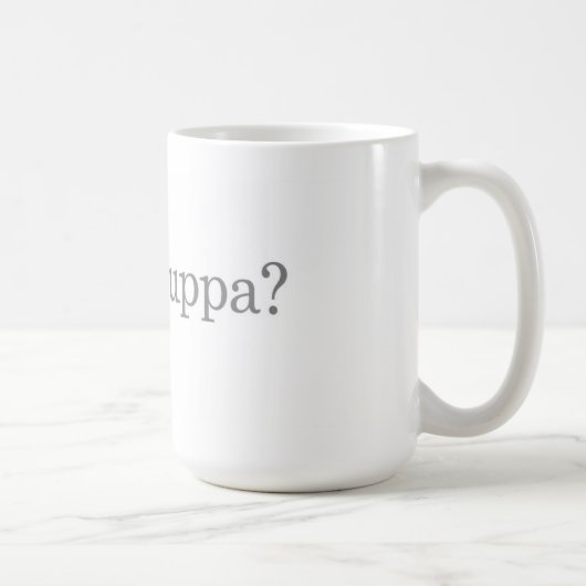 "Extravagant ein Cuppa?" Tasse (Rechts)