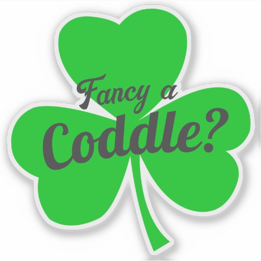Extravagant ein kuscheliger Irish Food Joke Aufkleber (Vorderseite)