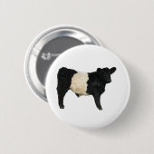 Extravagant ein Oreo? Galloway Cow Button (Vorne & Hinten)