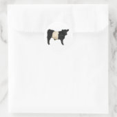 Extravagant ein Oreo? Galloway Cow Runder Aufkleber (Tasche)