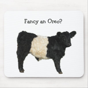 Extravagant ein Oreo? Umgeschnallte Galloway-Kuh Mousepad