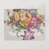 Extravagant Einladungspostkarte (Vorderseite)