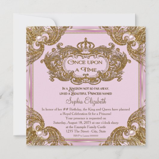 Extravagant einmal auf Geburtstagsparty Einladung (Vorderseite)