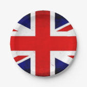 Extravagant England Britische Flaggen-Party-Papier Pappteller (Vorderseite)