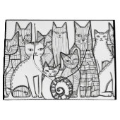 Extravagant Feline Große Geschenktüte (Vorderseite)