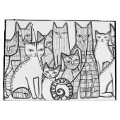 Extravagant Feline Große Geschenktüte (Rückseite)