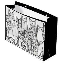 Extravagant Feline Große Geschenktüte