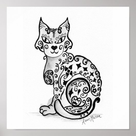 Extravagant Feline Poster (Vorne)