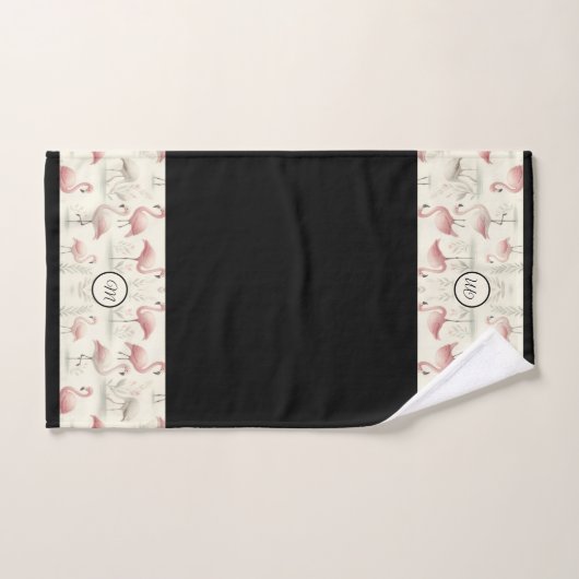 Extravagant Flamingo (anpassbar) Badhandtuch Set (Handtuch)