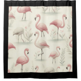 Extravagant Flamingo Duschvorhang