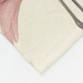 Extravagant Flamingo Fleecedecke (Ecke)