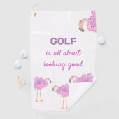 Extravagant Flamingo Golf Handtuch (Insitu)