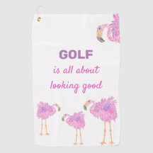 Extravagant Flamingo Golf Handtuch