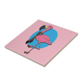 Extravagant Flamingo Keramik Tile Fliese (Seite)