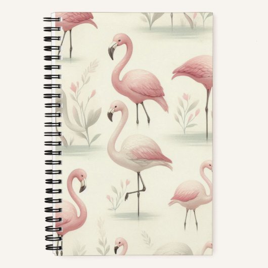 Extravagant Flamingo Notizblock (Vorderseite)