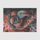 Extravagant Flamingo Seidenpapier (Vorderseite)