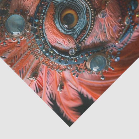 Extravagant Flamingo Seidenpapier (Ausschnitt)