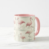 Extravagant Flamingo Tasse (VorderseiteRechts)