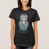 Extravagant Floral Meowtreshka T-Shirt (Vorderseite)