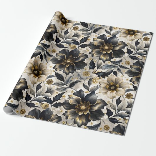 Extravagant Florals Geschenkpapier (Ungerollt)