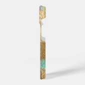 Extravagant Foil Glitzer Gold Metallic Paint Sprit iPhone Hülle (Linke Seite)