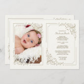 Extravagant Frame Foto Einladung Double (Vorne/Hinten)