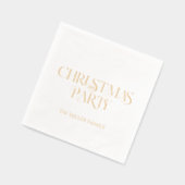 Extravagant frohe Weihnachts Retro Typografie Servietten Mit Folie (Links)