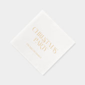 Extravagant frohe Weihnachts Retro Typografie Servietten Mit Folie (Rechts)