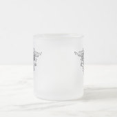 Extravagant Geblüht Mattierte Tasse aus Glas (Mittel)