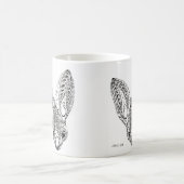 Extravagant-Gelbflügelboote in Schwarz und Weiß Ze Kaffeetasse (Mittel)