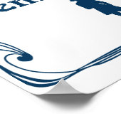 Extravagant Gentlemen Restroom Sign Poster (Ecke)