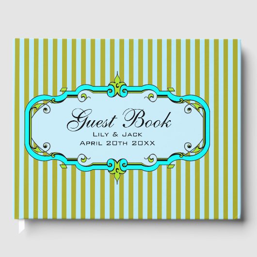 Extravagant gestrichen gästebuch (Vorderseite)