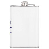 Extravagant geteilter Monogrammbuchstabe "L" indiv Flachmann (Rückseite)