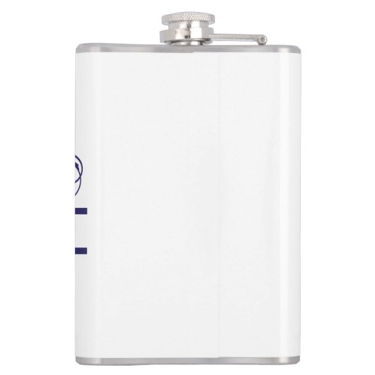 Extravagant geteilter Monogrammbuchstabe "L" indiv Flachmann (Rückseite)