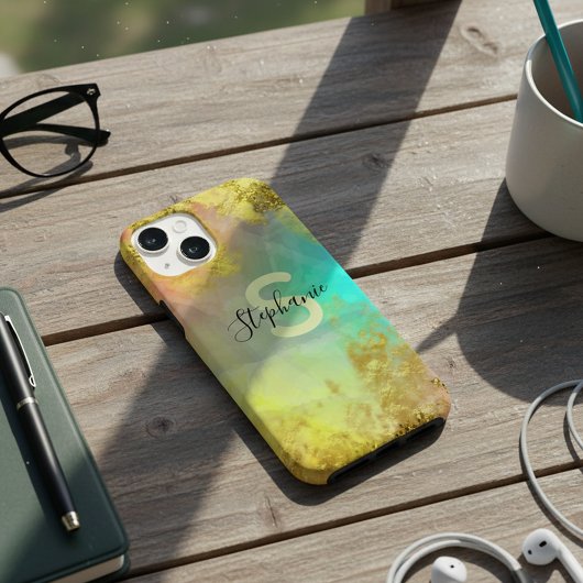 Extravagant Glam Abstrakt Gold Metallic Foil Glitz Case-Mate iPhone Hülle