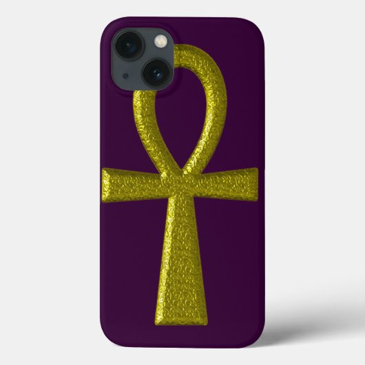 Extravagant Gold Ankh Case-Mate iPhone Hülle (Rückseite)