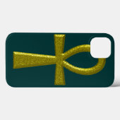 Extravagant Gold Ankh Case-Mate iPhone Hülle (Rückseite (Horizontal))