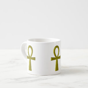 Extravagant Gold Ankh Epresso Tasse