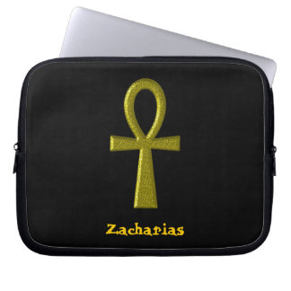 Extravagant Gold Ankh Laptopschutzhülle