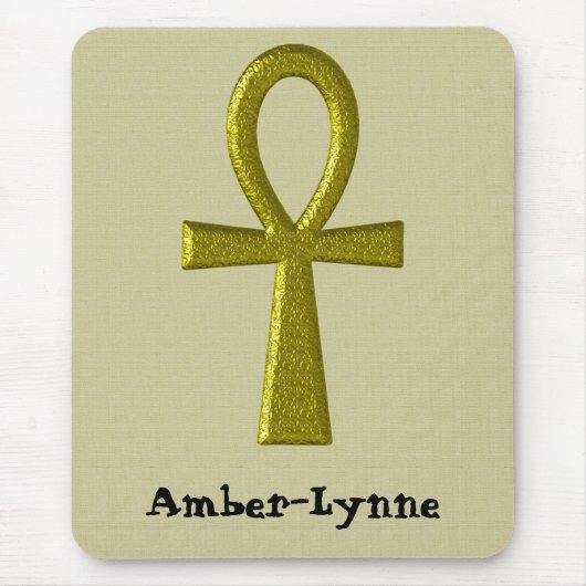 Extravagant Gold Ankh Mousepad (Vorne)