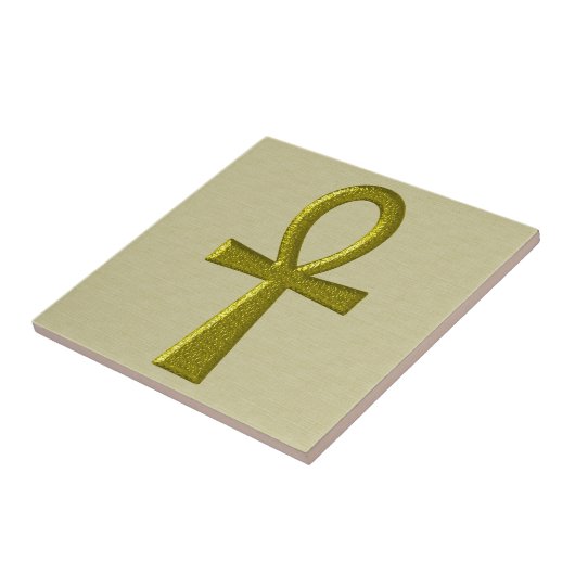 Extravagant Gold Ankh Tile Fliese (Seite)