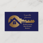 Extravagant Gold Key Real Anwesen Broker Business Visitenkarte (Vorderseite)