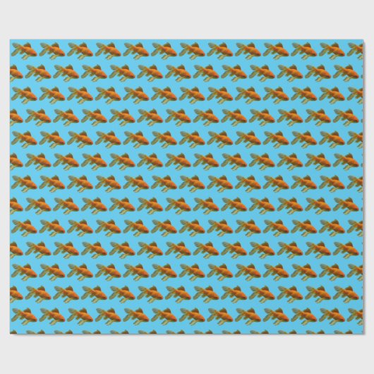 Extravagant Goldfish Geschenkpapier (Flach)