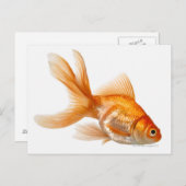 Extravagant Goldfish Postkarte (Vorne/Hinten)