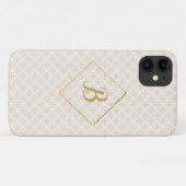 Extravagant, goldweiß und Personalisiert Case-Mate iPhone Hülle (Rückseite (Horizontal))