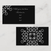 Extravagant gotisch viktorianisch visitenkarte (Vorne/Hinten)